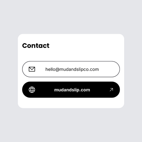 Contact details on a Velvet Card page