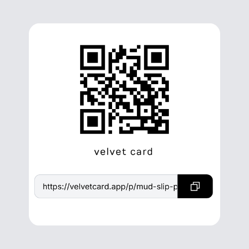 QR code for sharing a Velvet Card